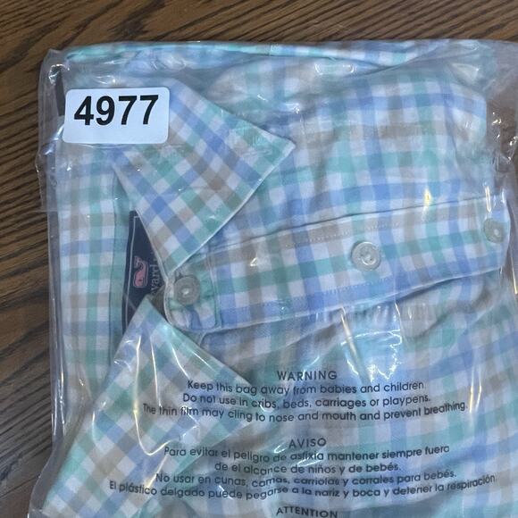 Vineyard Vines Shirt Mens XXL Check Slim Fit Tucker Button Down Preppy Golf - Picture 11 of 11